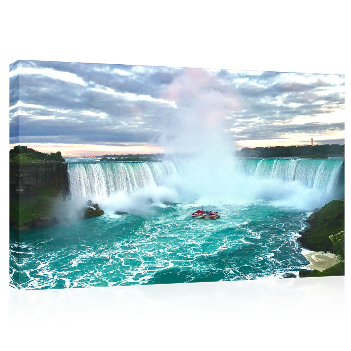 Impression sur toile - Vue aérienne de la cascade Niagara, Canada #E0582