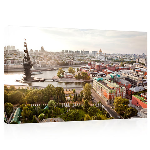 Canvas Print -  Aerial Moscow City Panorama #E0319