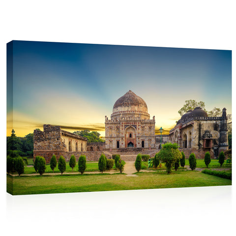 Canvas Print -  Bara Gumbad At Lodi Garden, New Delhi, India #E0453