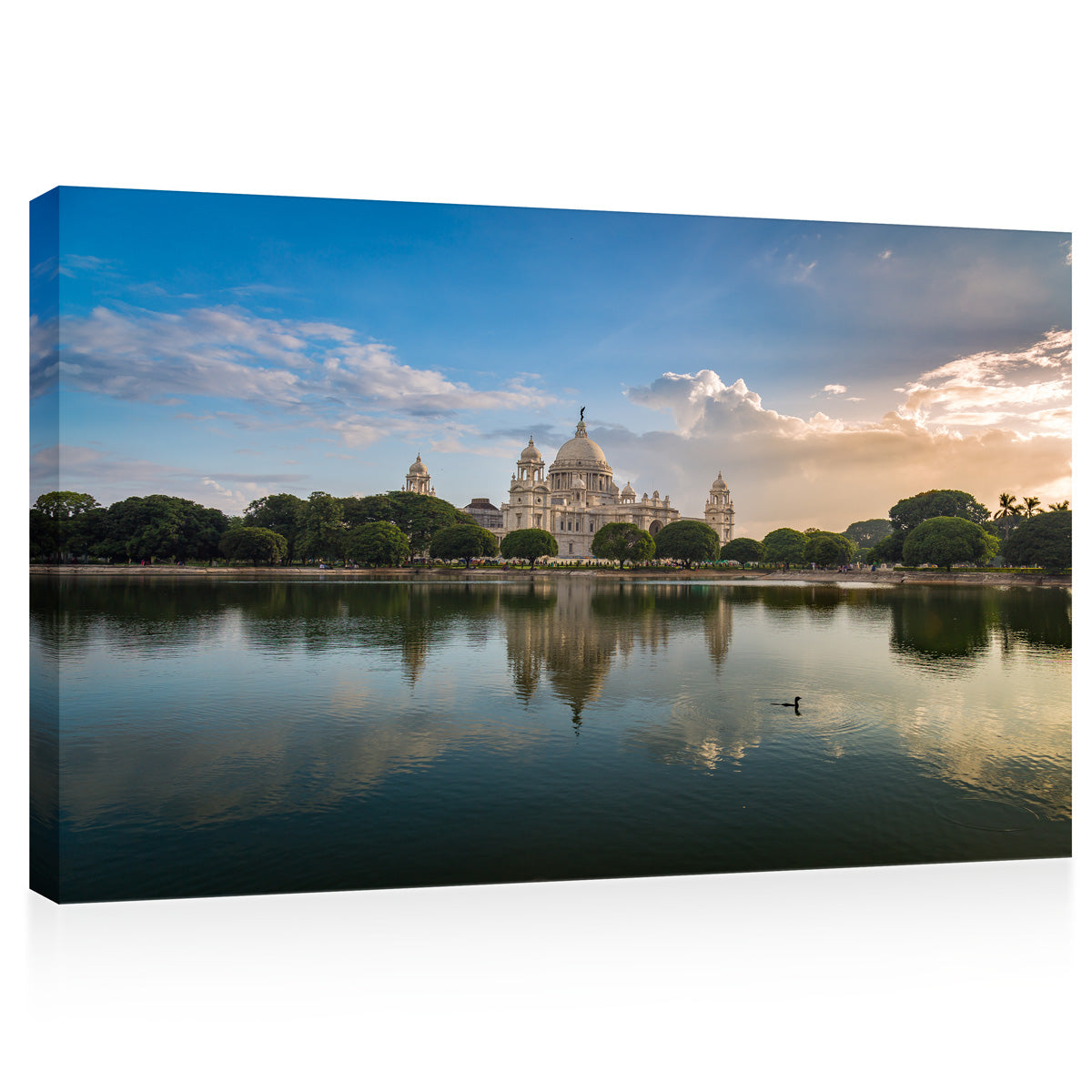 Impression sur toile - Kolkata Victoria Memorial Skyline #E0282