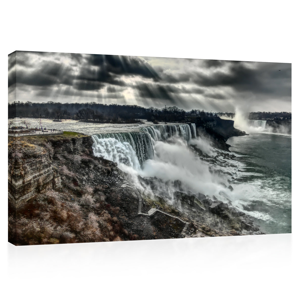 Impression sur toile - Cascade du Niagara en automne, Canada #E0579