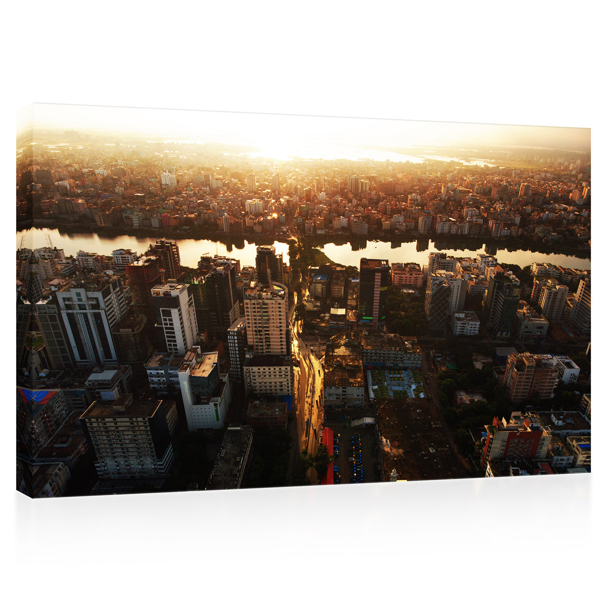 Canvas Print -  Beautiful Aerial View Of Dhaka, Bangladesh #E0343