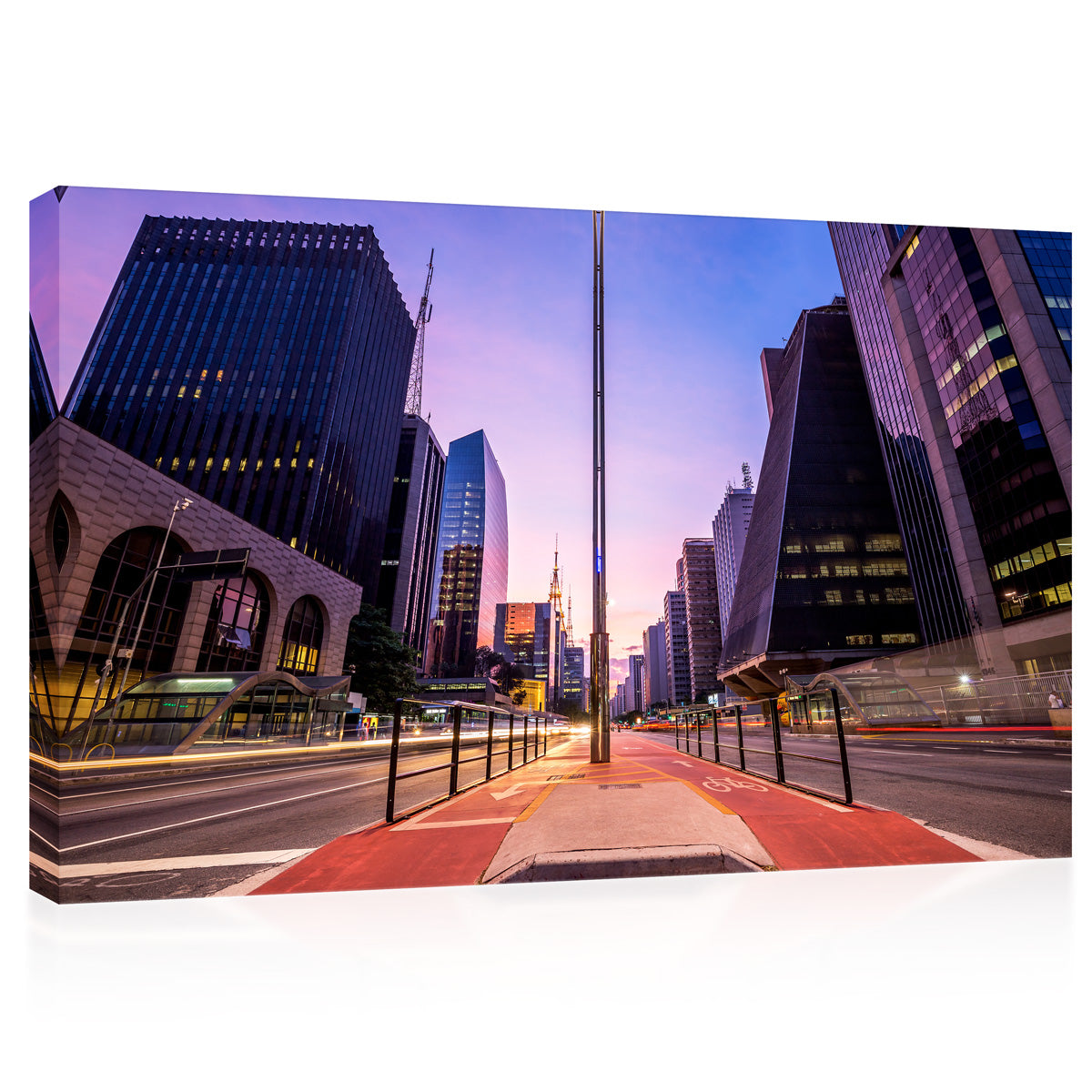 Canvas Print -  Paulista Avenue, San Paulo, Brazil #E0379