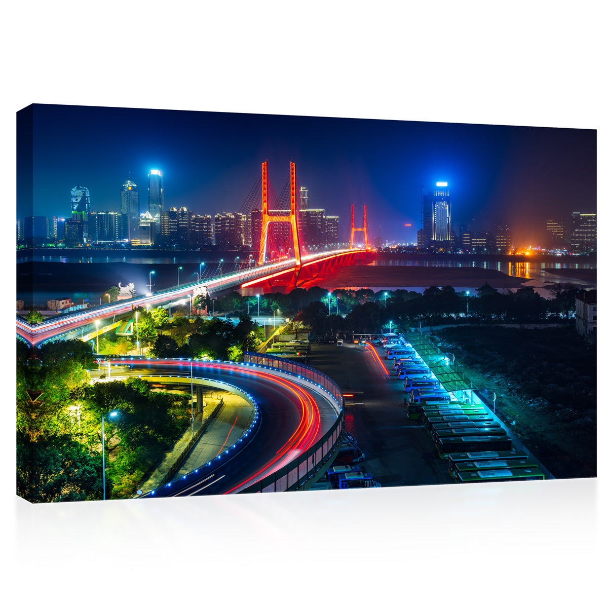 Impression sur toile - Paysage urbain de Shenzhen, Chine #E0383