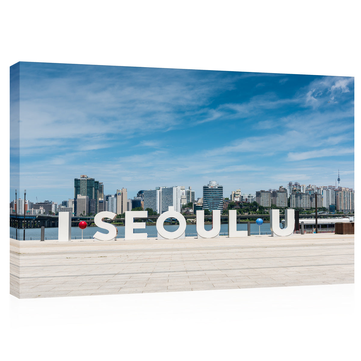 Canvas Print -  Seoul Sign At Yeouido Hangang Park, Seoul, South Korea #E0445