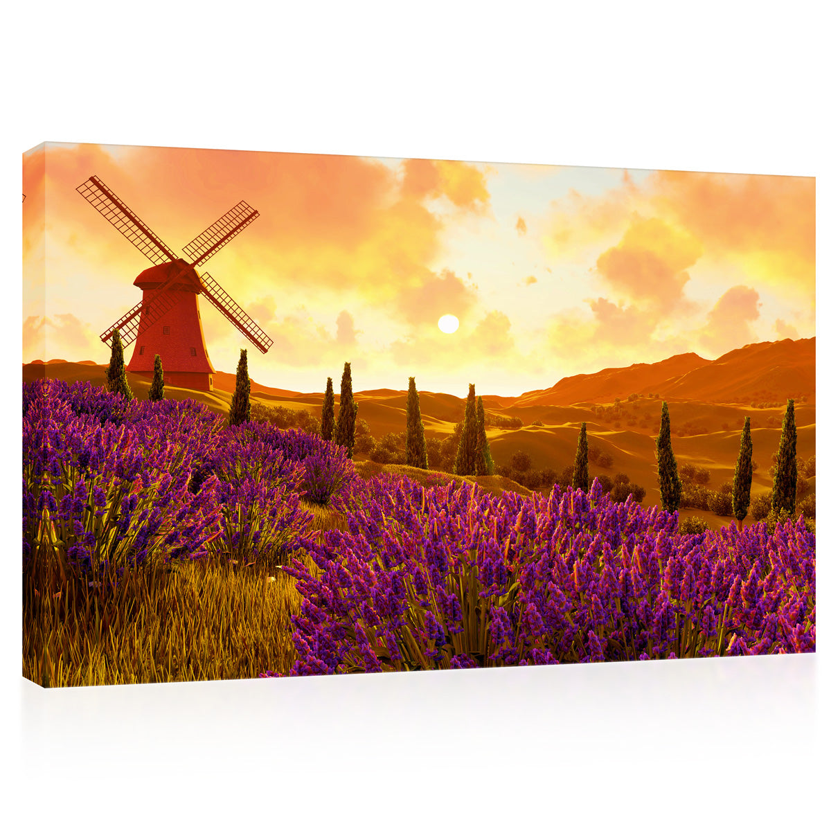 Canvas Print -  Lavender Field, Toscany #E0753