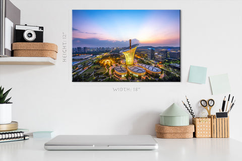 Canvas Print -  Aerial View Of Optics Valley, Wuhan, China #E0353