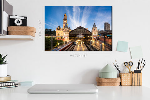 Canvas Print -  Luz Train Station, San Paulo, Brazil #E0378