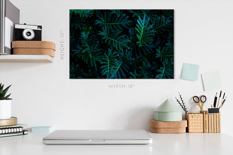 Canvas Print -  Green Tropical Leafs #E0826