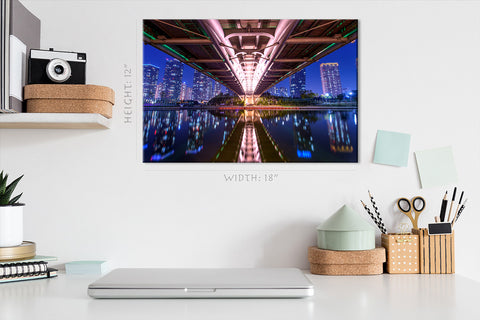 Canvas Print -  Central Park Bridge In Incheon, South Korea #E0443