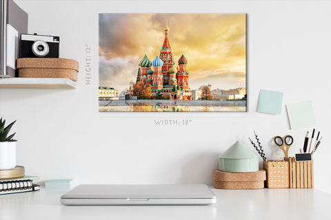 Impression sur toile - Place Rouge Moscou, Russie #E0318