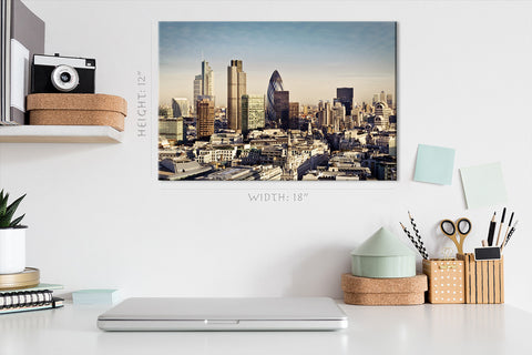 Impression sur toile - Skyline de la ville de Londres #E0261