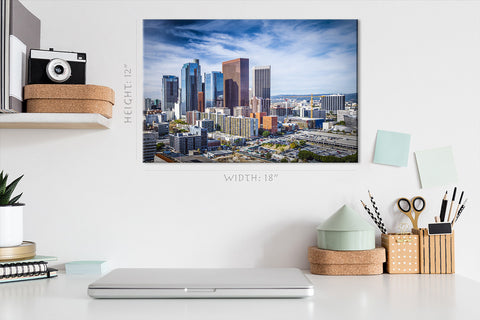 Impression sur toile - Los Angeles Skyline, Californie #E0339