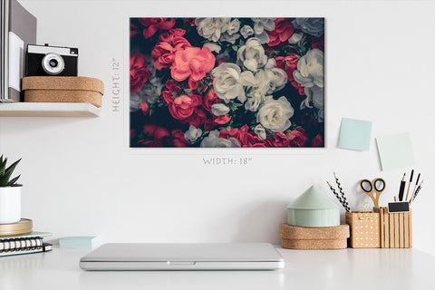 Canvas Print -  Beautiful Vintage Flowers #E0870