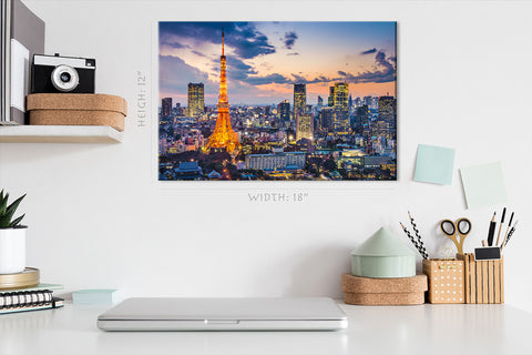 Impression sur toile - Tokyo Skyline, Japon #E0481