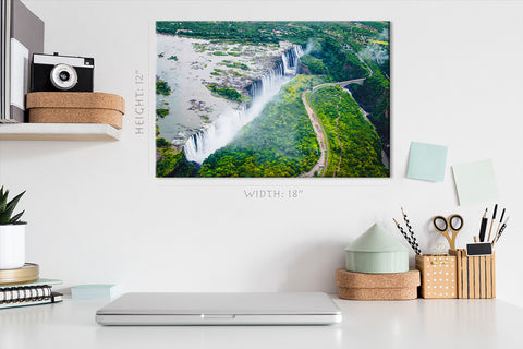 Canvas Print - Victoria Waterfall ، Zambia #E0560