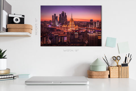 Impression sur toile - Skyline de Moscou #E0321