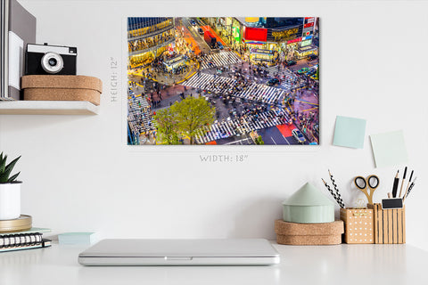 Canvas Print -  Busy Street In Shibuya, Tokyo, Japan #E0489