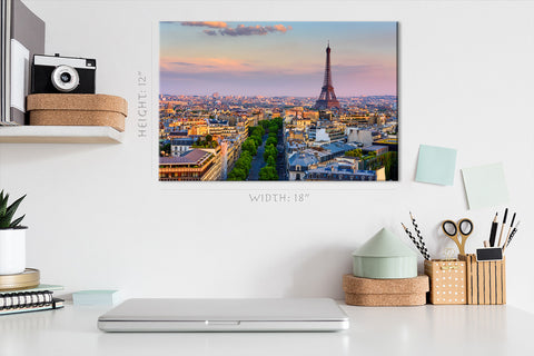 Canvas Print -  Skyline Of Paris With Eiffel Tower #E0224