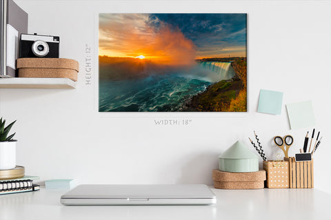 Canvas Print - Niagara Waterfall في Sunrise ، كندا #E0577