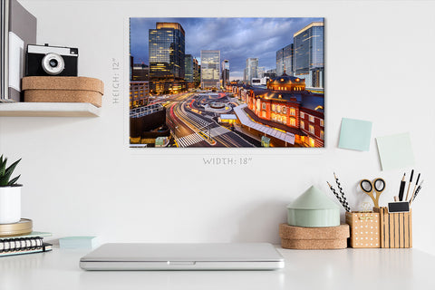 Canvas Print - Tokyo Cityscape ، Marunouchi District Japan #E0488