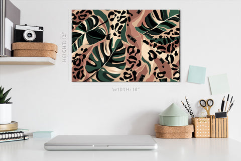 Canvas Print -  Abstract Leafs Of Monstera #E0868