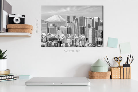 Canvas Print -  Mountain Fuji, Tokyo Cityscape, Japan #E0483