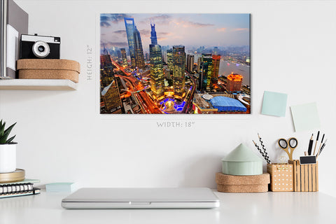 Canvas Print -  Lujiazui Cityscape, Shanghai, China #E0464