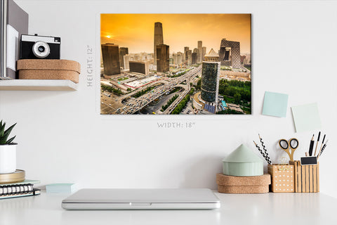 Impression sur toile - Pékin Skyline, Chine #E0427