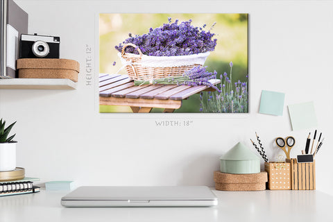 Canvas Print -  Harvesting Of Lavender #E0784