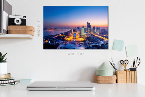 Canvas Print - Panoraama Night View of Hangzhou #E0252