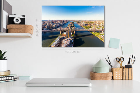 Canvas Print -  Panorama Of The Ed Koch Queensboro Bridge, New York #E0398