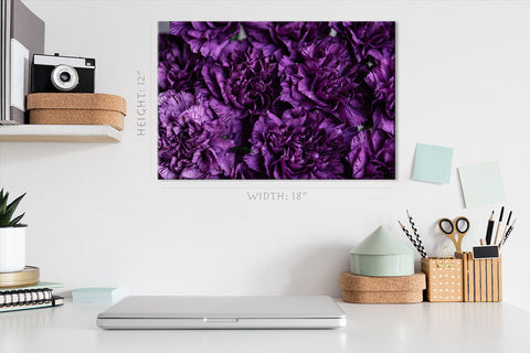 Canvas Print -  Purple Carnations Flowers #E0834