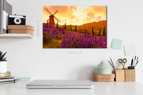 Canvas Print -  Lavender Field, Toscany #E0753