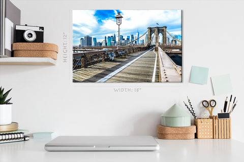 Impression sur toile - Pont de Brooklyn, Skyline New York #E0401