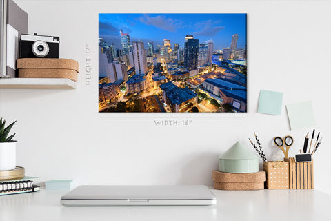 Canvas Print -  Manila Skyline, Philippines #E0424