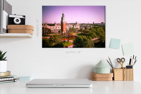 Canvas Print - Fasad av en byggnad, Buenos Aires CityScape #E0256