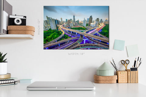 Canvas Print -  Shanghai Skyline, China #E0473