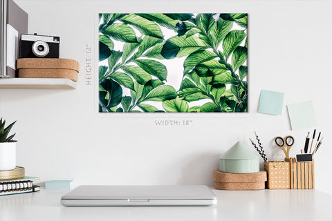 Canvas Print -  Exotic Green Leafs #E0664