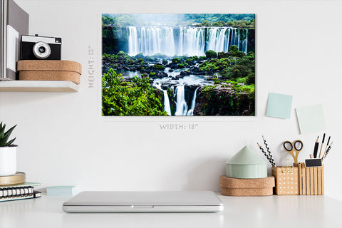 Impression sur toile - Cascade d'Iguassu, Amérique du Sud #E0563