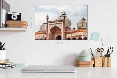 Canvas Print - AMA Mosque Landmark ، New Delhi ، India #E0476