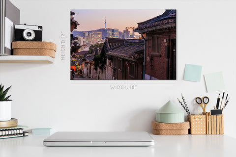 Canvas Print - Bukchon Hanok District ، سيول ، كوريا الجنوبية #E0442