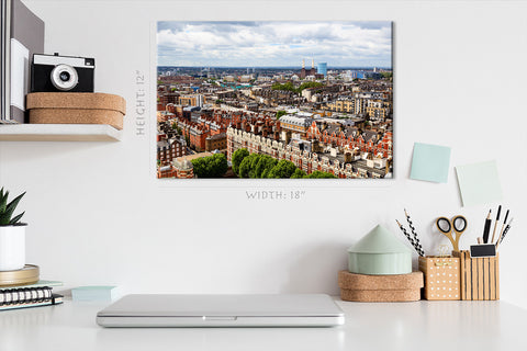 Impression sur toile - Vue aérienne Westminster London #E0266