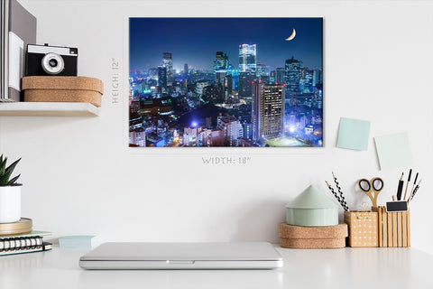 Canvas Print -  Roppongi District Nightscape, Tokyo, Japan #E0479