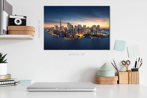 Canvas Print - Panorama of the Manhattan Skyline في Sunrise ، نيويورك #E0395