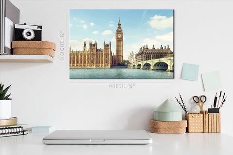 Impressão de tela - Big Ben Skyline, Londres #E0268