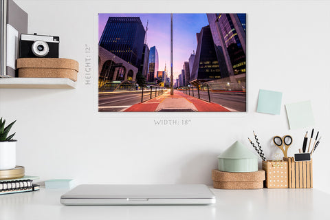 Canvas Print -  Paulista Avenue, San Paulo, Brazil #E0379