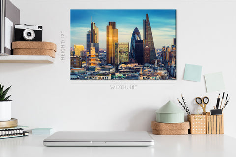 Impression sur toile - The Bank District of Central London Skyline #E0272