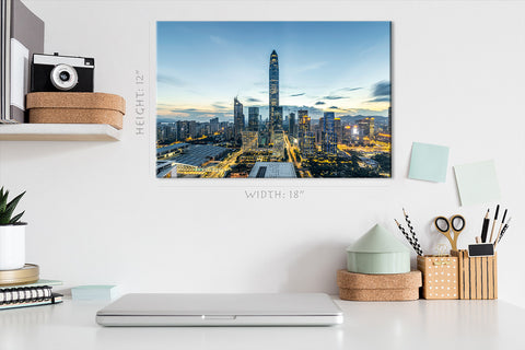 Canvas Print -  Shenzhen Skyline, China #E0390