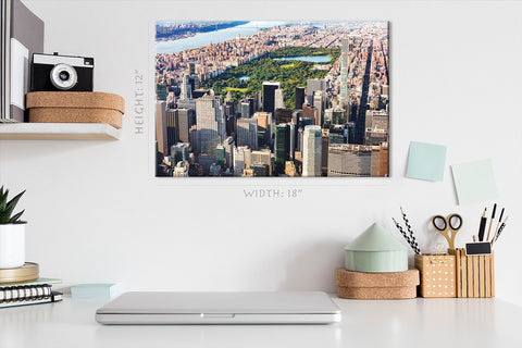 Canvas Print -  Aerial View Of The Central Park In Midtown, New York #E0399